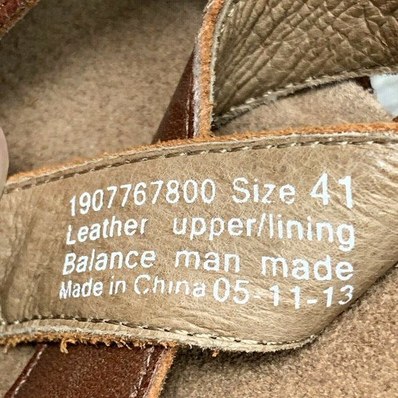 Dansko Frida Slingback Wedge Sandal Antique Brown Leather Strap Sz EU 41 US 10.5 - Picture 8 of 8